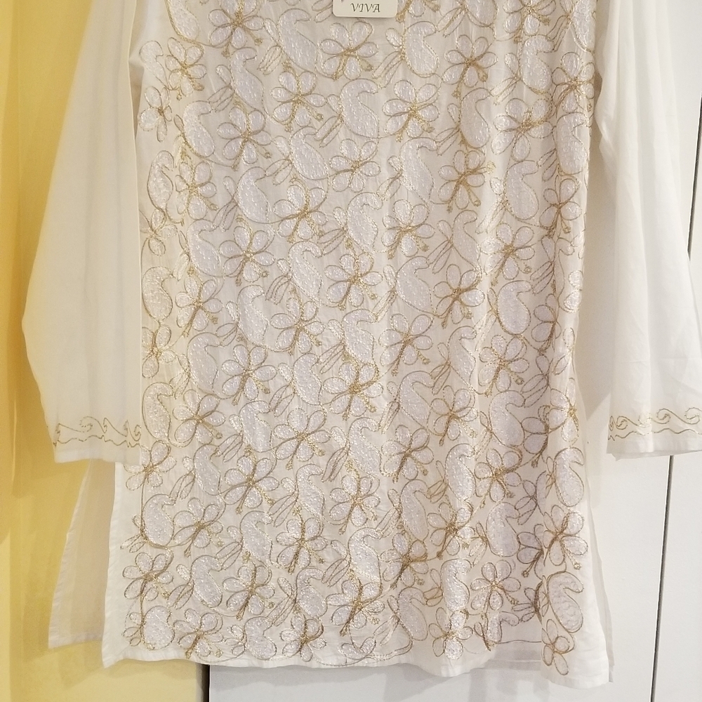 NEW! Embroidered Boho Tunic